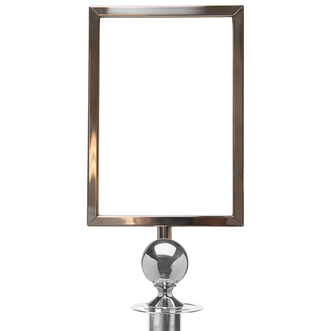 Sign Holder for Flexibarrier Post & Rope Stanchions