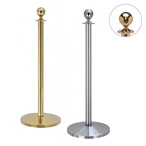 Flexibarrier Post & Rope Barrier  -Basic Ball Top-