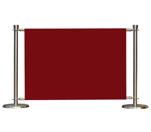 Flexibarrier Cafe Barrier Set -Premium Silver- (including red banner)