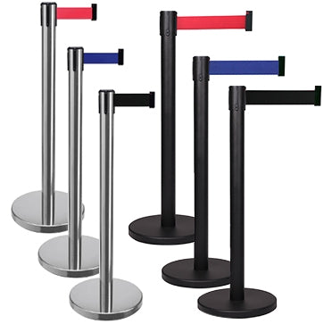 FlexiBarrier Belt Stanchion -Eco- (2m belt)