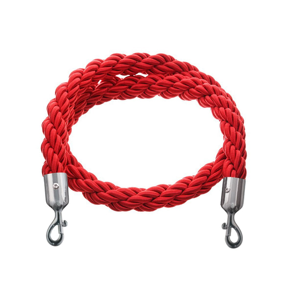 10 pack - Silver Flexibarrier Rope Barrier + Red rope (10x Silver Barr