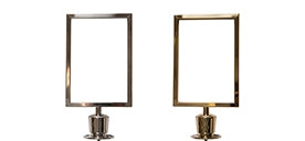 Sign Holder for Flexibarrier Post & Rope Stanchions