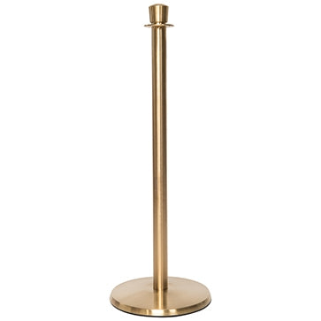 4 Pack Flexibarrier Rope & Post Barrier Set -Premium- (4x Brass Barriers + 3x Red Ropes)