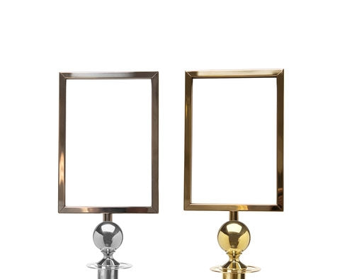 Sign Holder for Flexibarrier Post & Rope Stanchions