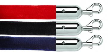 Barrier Rope -Velour- with snap-ends (Ø 25mm)