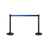 2 Pack - Black Flexibarrier Belt Barrier (3m blue retractable belt)