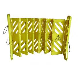 Flexibarrier - Mobile & ausziehbare Absperrung - mit Rollen (4 m)