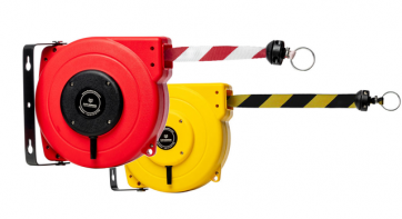 Flexibarrier Safety Barrier Reel - Kulutuksenkestävä rajausnauha (9-18m)