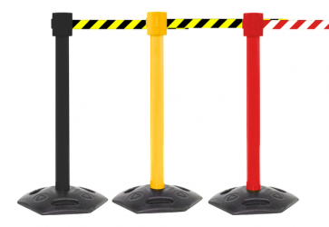 FlexiBarrier Rajaustolppa nauhalla -Outdoor 1050- (10,6 m nauha)