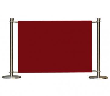 Flexibarrier Cafe Barrier Set -Premium Silver- (including red banner)